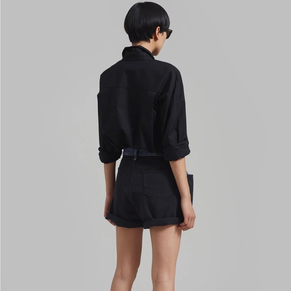 The Frankie Shop Hayla Contrast Denim Shorts - XS/S - Picture 4 of 6